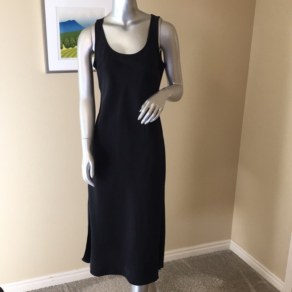 TARGET | Solid Black Sleeveless Midi Dress